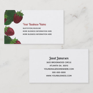 Strawberry Business Cards