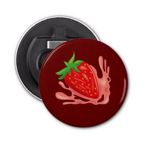 Strawberry buttons cover for patches and kitchen  bottle opener