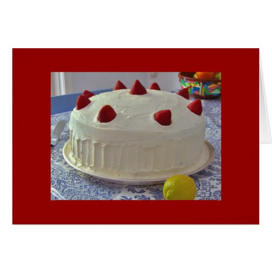 Strawberry Cake (Front Horizontal)