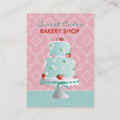 Strawberry Cake Business Card C