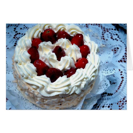 Strawberry Cake Cards (Front Horizontal)