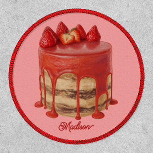 Strawberry Cake custom name Patch