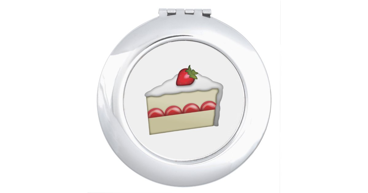 Strawberry Cake Emoji Makeup Mirror Zazzle
