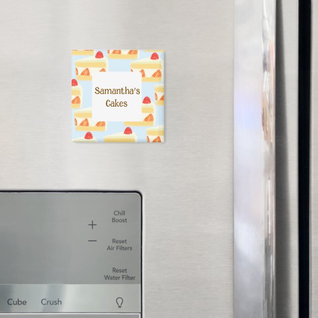 Strawberry Cake  Magnet (In Situ (Fridge))