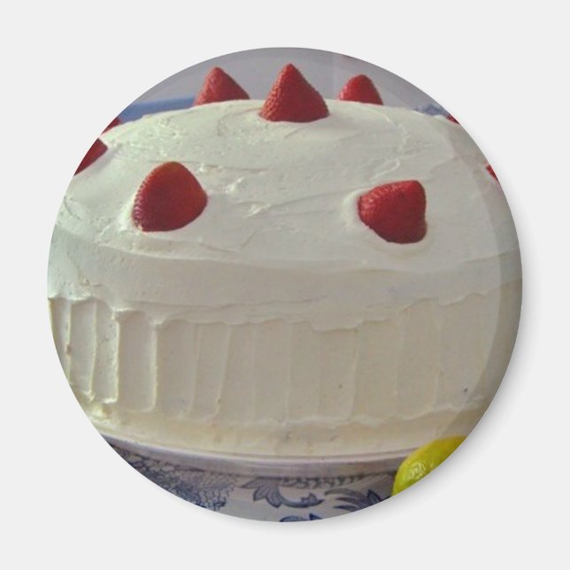 Strawberry Cake Magnet (Front)