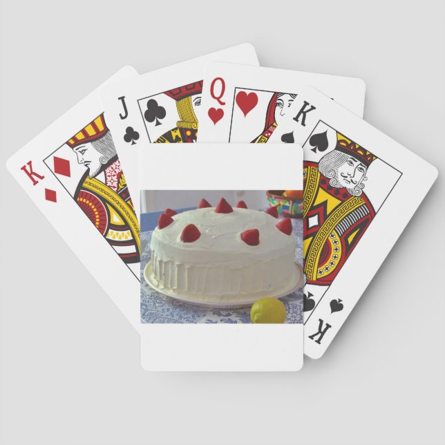 Strawberry Cake Poker Cards (Back)