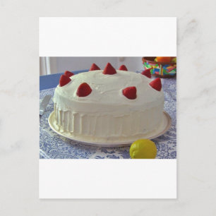 Strawberry Cake Postcard