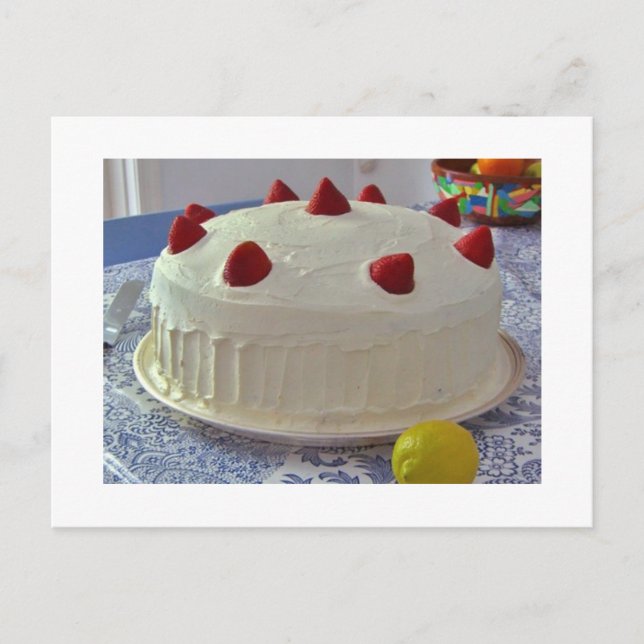 Strawberry Cake Postcard (Front)