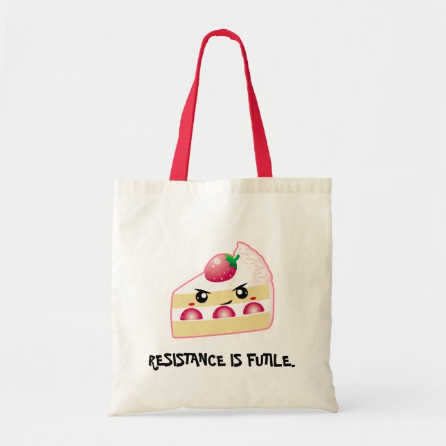 Strawberry Cake: Resistance (customizable!) Tote Bag (Front)