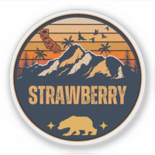 Strawberry, California Sticker