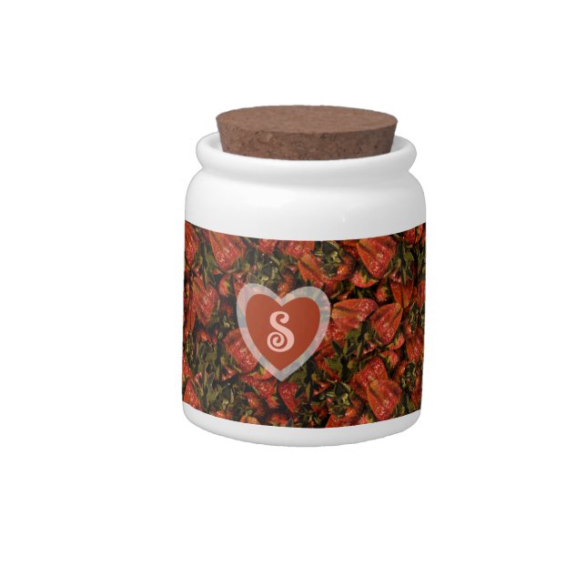 Strawberry Candy Jar (Left)