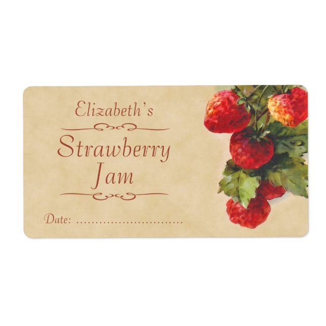 Strawberry Canning label (Front)