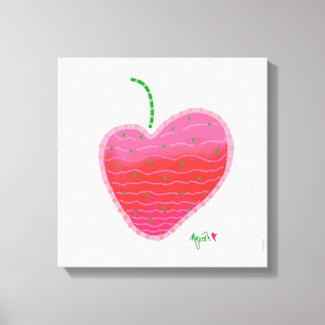 Strawberry canvas print (Front)
