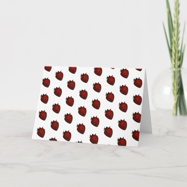 strawberry card (Front)