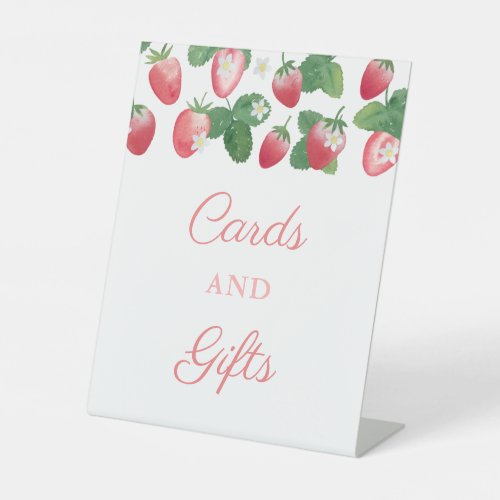 Strawberry Cards And Gifts Berry Sweet Birthday Pedestal Sign