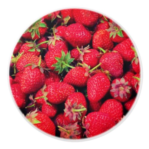 STRAWBERRY CERAMIC KNOB