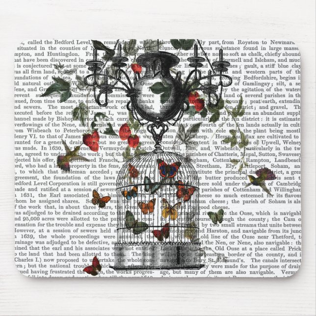 Strawberry Chandelier Mouse Pad (Front)