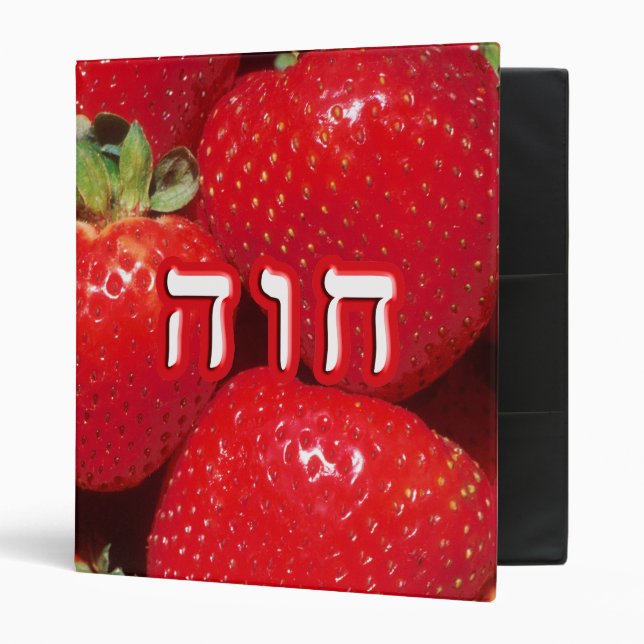Strawberry Chava (Eve) 3 Ring Binder (Front/Inside)