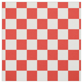 Strawberry Checkerboard in Red & Ivory Coordinated Fabric