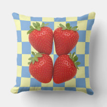 Strawberry Checkerboard Outdoor Patio