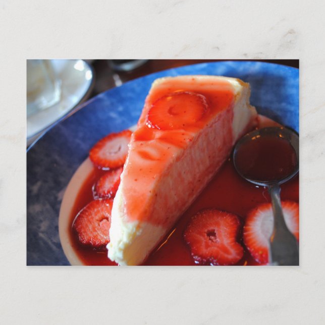 Strawberry Cheese Cake Recipe Card (Front)