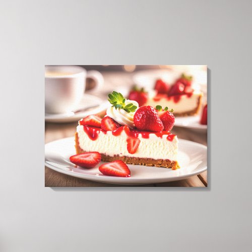 Strawberry Cheesecake Canvas Print
