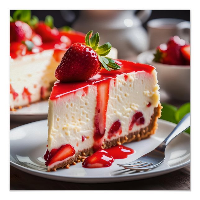 Strawberry Cheesecake Poster (Front)