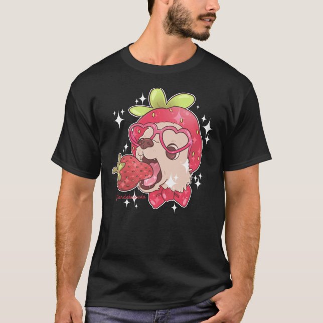 Strawberry Chihuahua T-Shirt (Front)