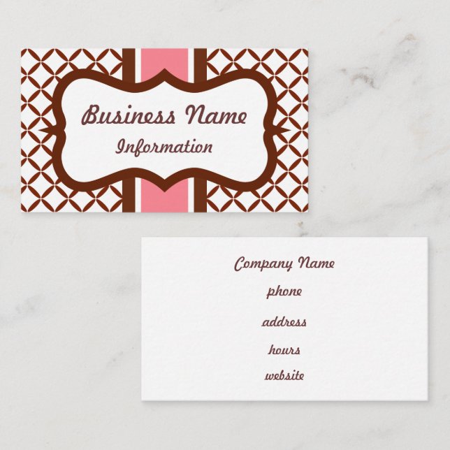 Strawberry Chocolate Business Card (Front/Back)