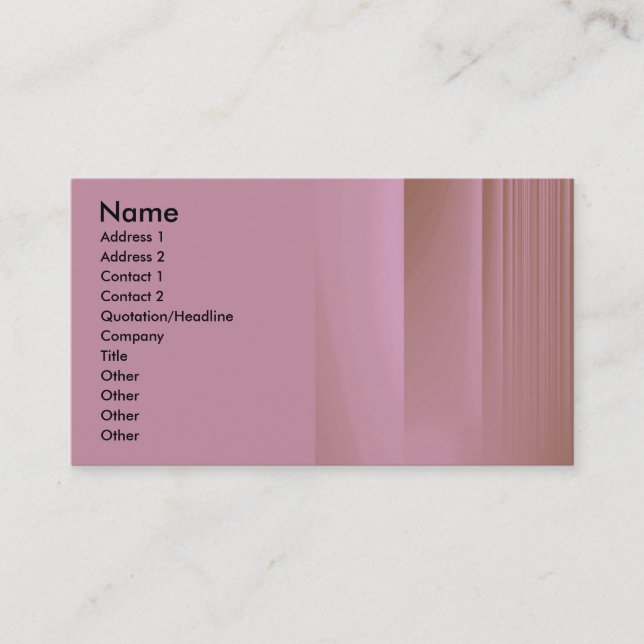 Strawberry Chocolate Business Card (Front)