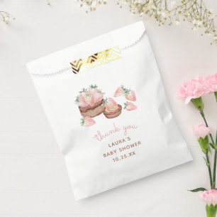 Strawberry Chocolate Cake Berry Sweet Baby Shower Favor Bag