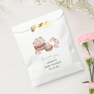 Strawberry Chocolate Cake Berry Sweet Baby Shower Favor Bag