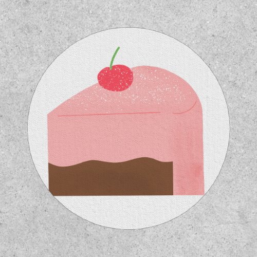 Strawberry Chocolate Cake Slice Gift Patch