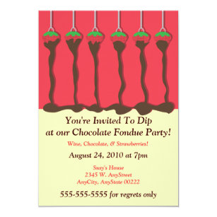 Fondue Party Invitations Zazzle