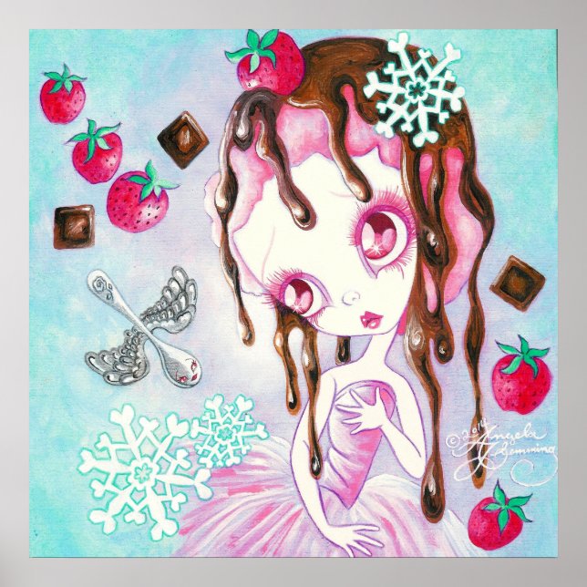Strawberry Chocolate Ice Cream Faerie Poster (Front)