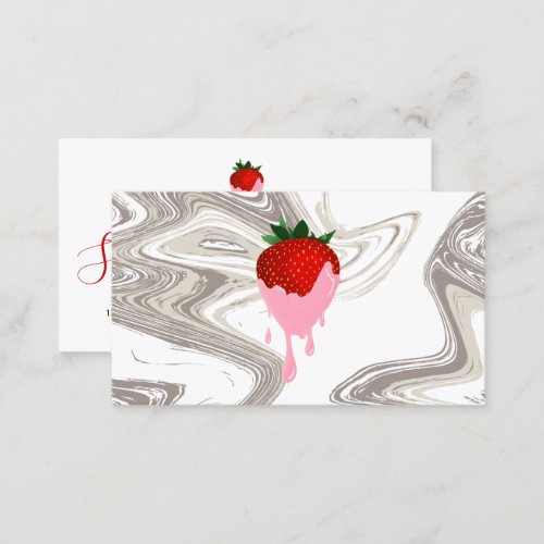 strawberry chocolate strawberry swirls card