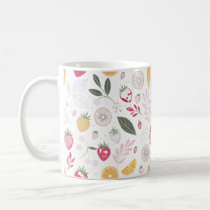 Strawberry Citrus Fruit Pattern Mug