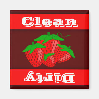 Strawberry Clean Dirty Indicator Dishwasher Magnet
