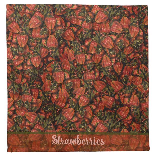 Strawberry Cloth Napkin (Front)