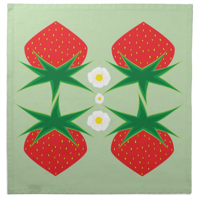 Strawberry Cloth Napkin (Front)