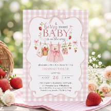 Strawberry Clothesline Berry Sweet Baby Shower