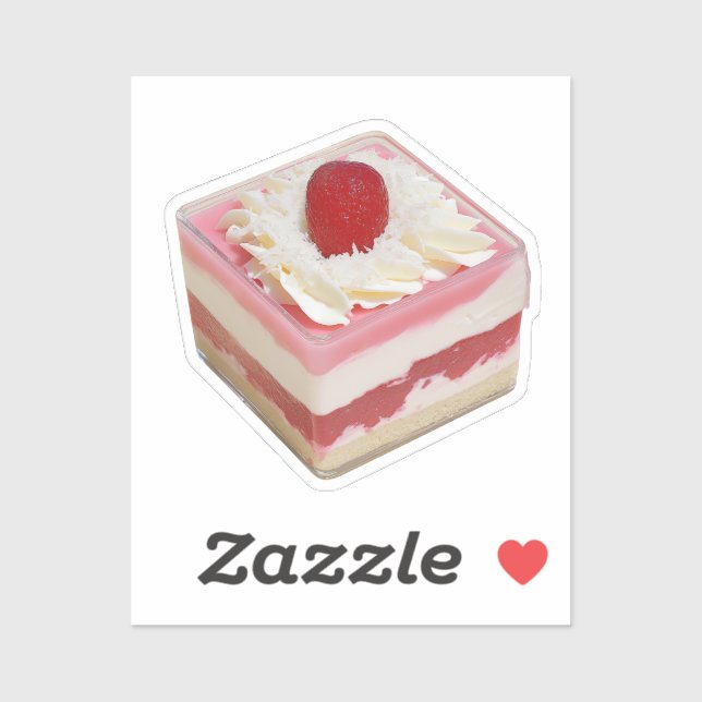 Strawberry Coconut Layered Dessert Sticker (Sheet)