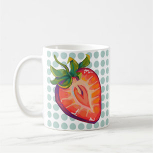 Strawberry coffee mug
