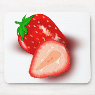 Strawberry Colorful Elegant Modern Template Mouse Pad