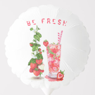 Strawberry Cool Drink Fruits Party Balloon Gift
