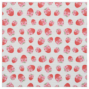 Strawberry Coquette Print Fabric