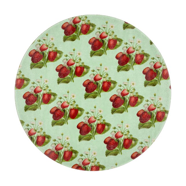 Strawberry Country Kitchen Cutting Board (Front)