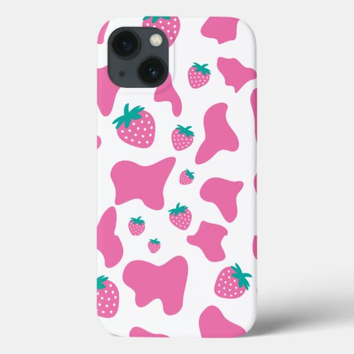 Strawberry Cow iPhone 13 Case