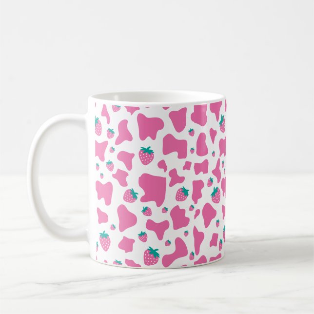 Strawberry Cow Coffee Mug (Left)