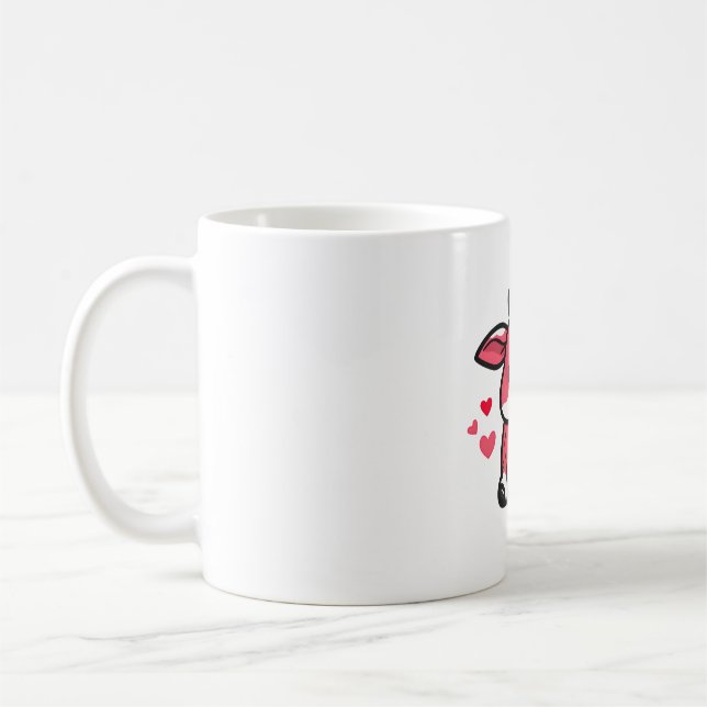 Strawberry Cow  Coffee Mug (Left)